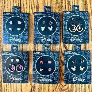 Disney Mickey & Minnie Character Earrings Studs, Hoops, Gold & Silver
